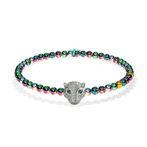 Wild | Einhorn Silber | Kristallkatzenarmband