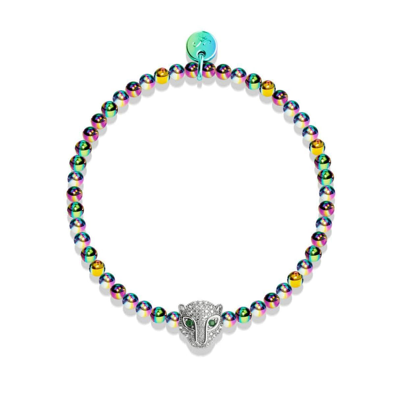 Wild | Einhorn Silber | Kristallkatzenarmband