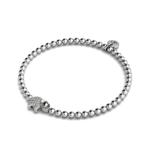 Heiligtum | Silber | Kristall-Elefanten-Charm-Armband 