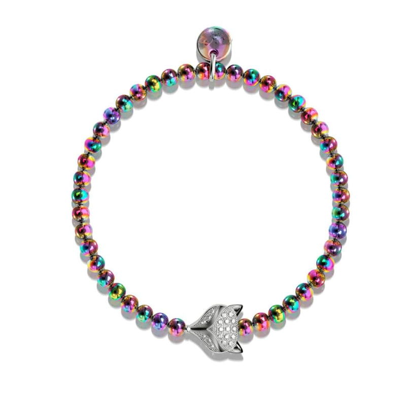 Füchsin | Einhorn Silber | Kristallfuchs Armband