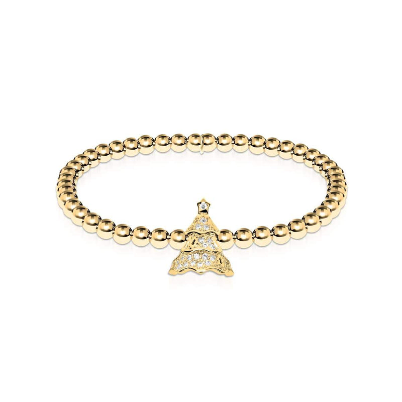 Immergrün | 18 Karat Gold | Kristall-Weihnachtsbaum