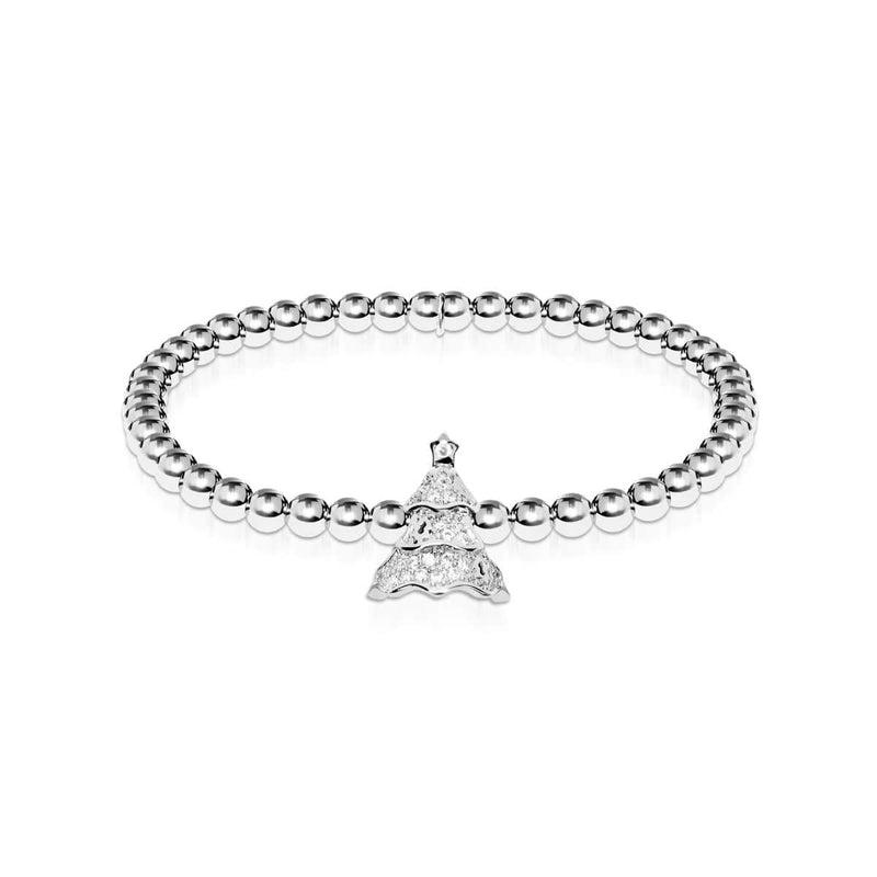 Immergrün | Silber | Kristall-Weihnachtsbaum