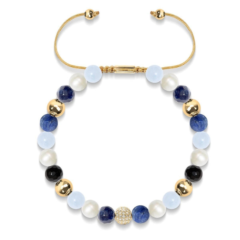 18 Karat Gold | Steinkristall-Kikiballa-Armband