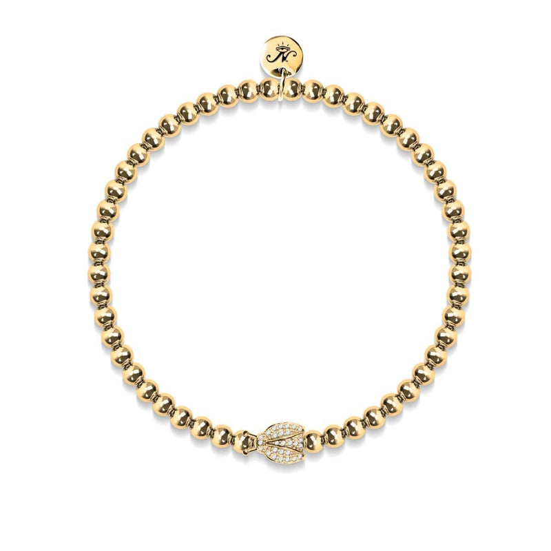 Glückskäfer | 18 Karat Gold | Marienkäfer aus Kristall
