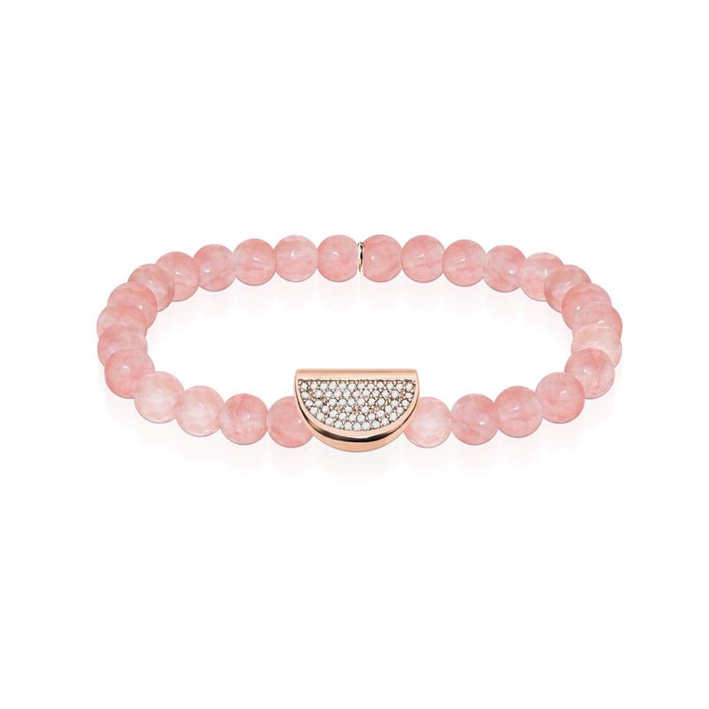 Saftig | 18 Karat Roségold &amp; rosa Apyrit | Kristallmelone