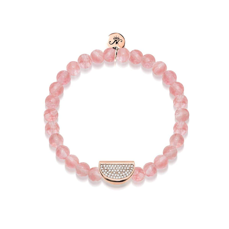 Saftig | 18 Karat Roségold &amp; rosa Apyrit | Kristallmelone