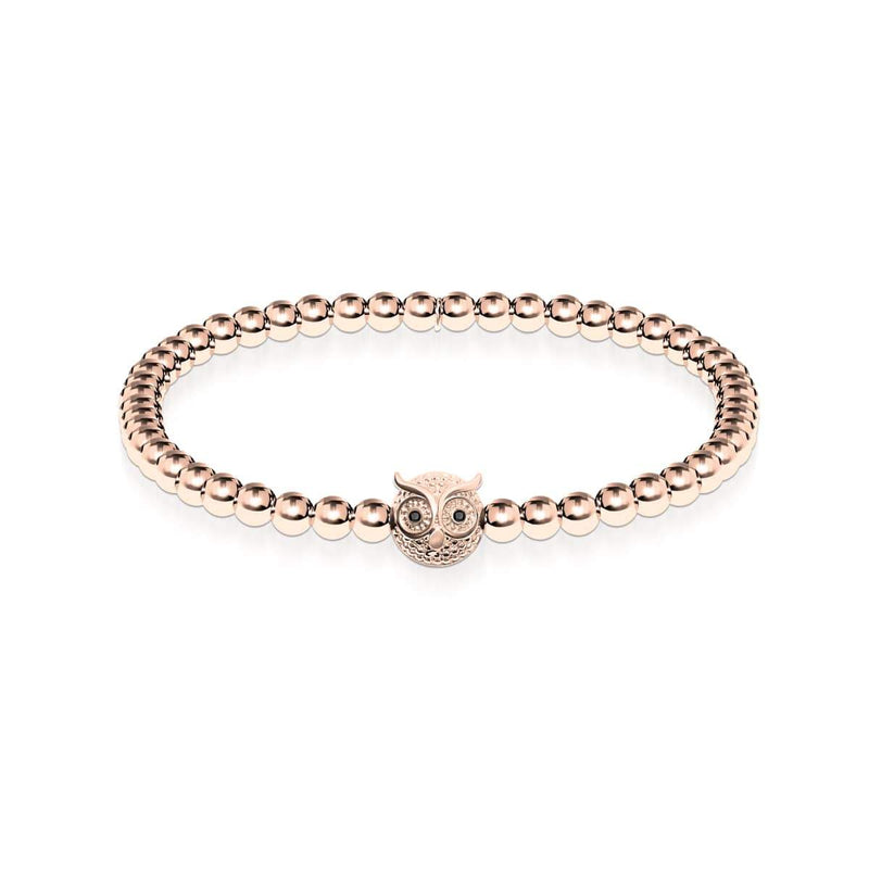 Weisheit | 18 Karat Roségold | Kristallnachteule