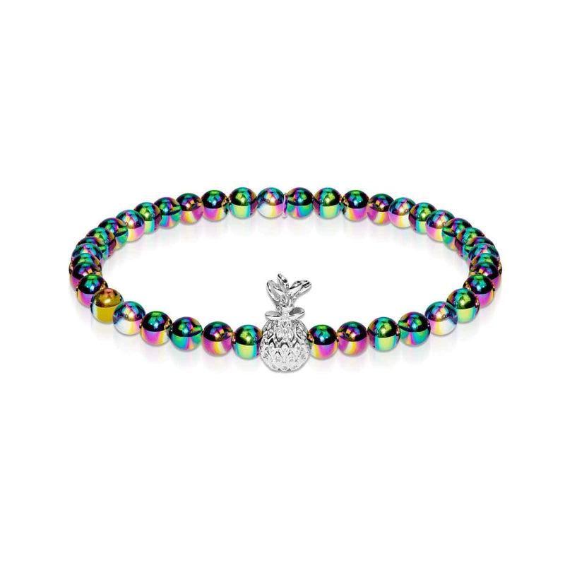 Pina Colada | Einhorn Silber | Kristall Ananas Armband