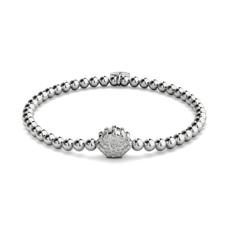 Playa | Silber | Kristall-Muschel-Charm-Armband 