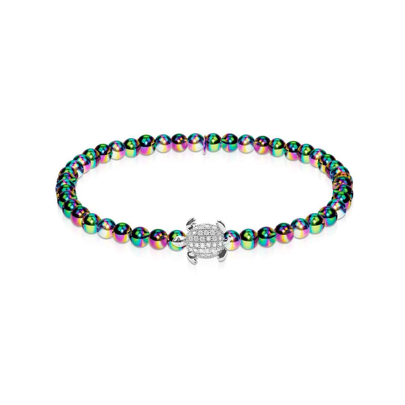 Tortuga | Einhorn Silber | Kristall Meeresschildkröte Armband