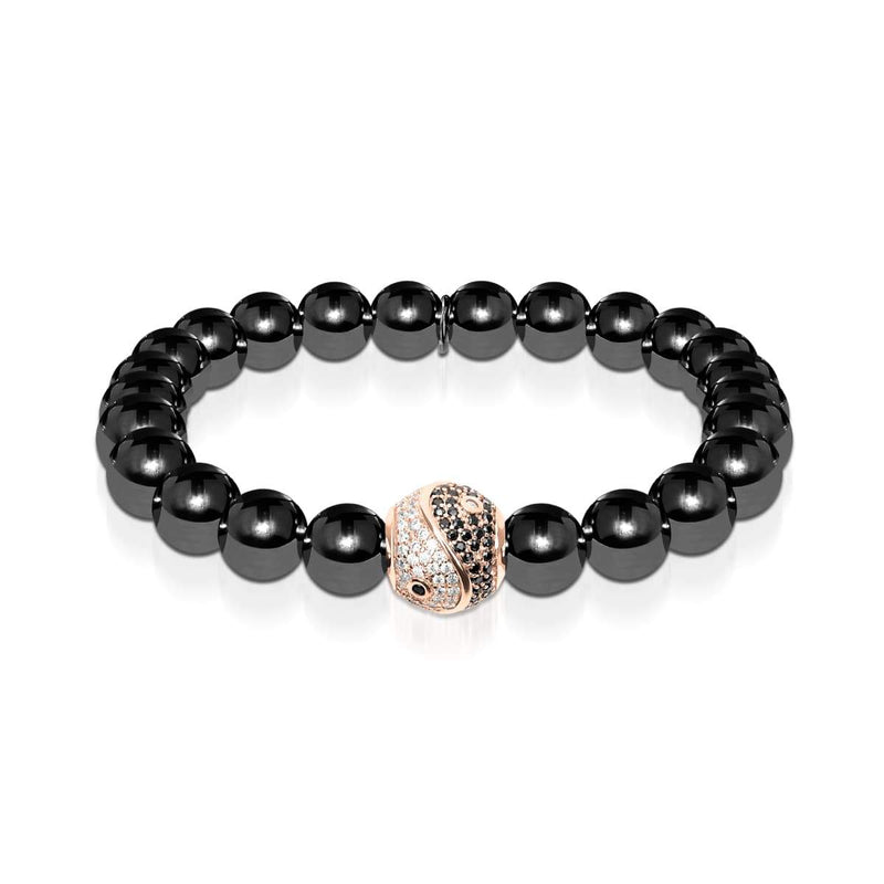 Balance | 18 Karat Roségold &amp; Rotguss | Kristall Yin Yang
