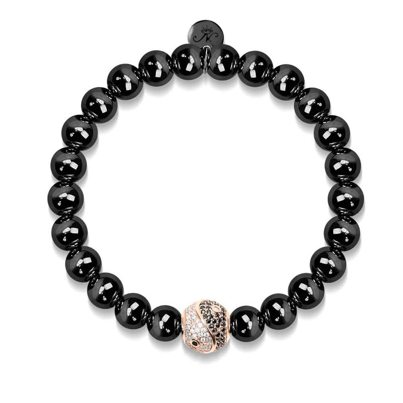 Balance | 18 Karat Roségold &amp; Rotguss | Kristall Yin Yang