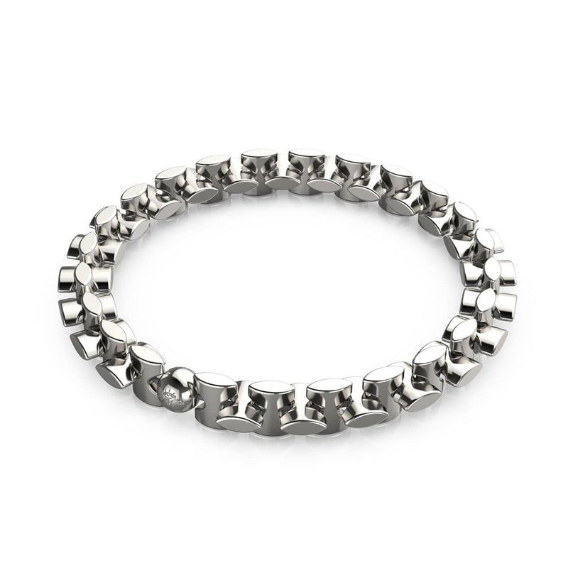 Klassisches Chrom | Monroe Links | Sanduhrarmband