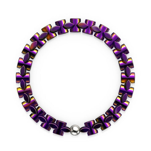 Lila Sonnenuntergang | Monroe Links | Sanduhr-Armband