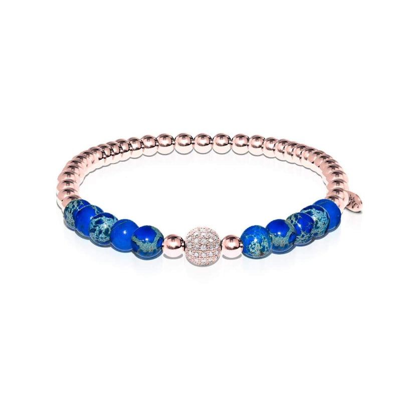 Atlantis | 18 Karat Roségold | Kristallmeer-Edelsteinarmband 