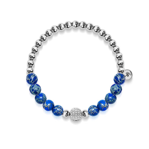 Atlantis | Silber | Kristallmeer-Edelsteinarmband 