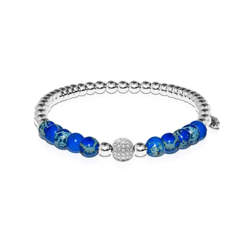 Atlantis | Silber | Kristallmeer-Edelsteinarmband 