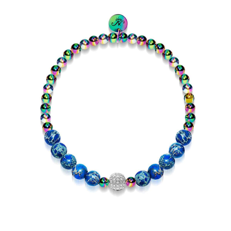 Atlantis | Einhorn Silber | Kristallmeer Edelstein Armband 