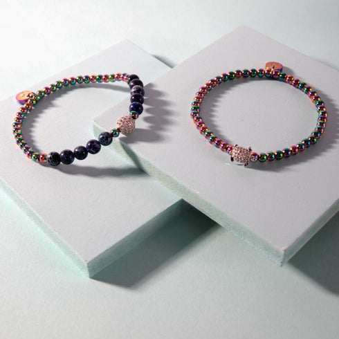 Atlantis | Einhorn Silber | Kristallmeer Edelstein Armband 
