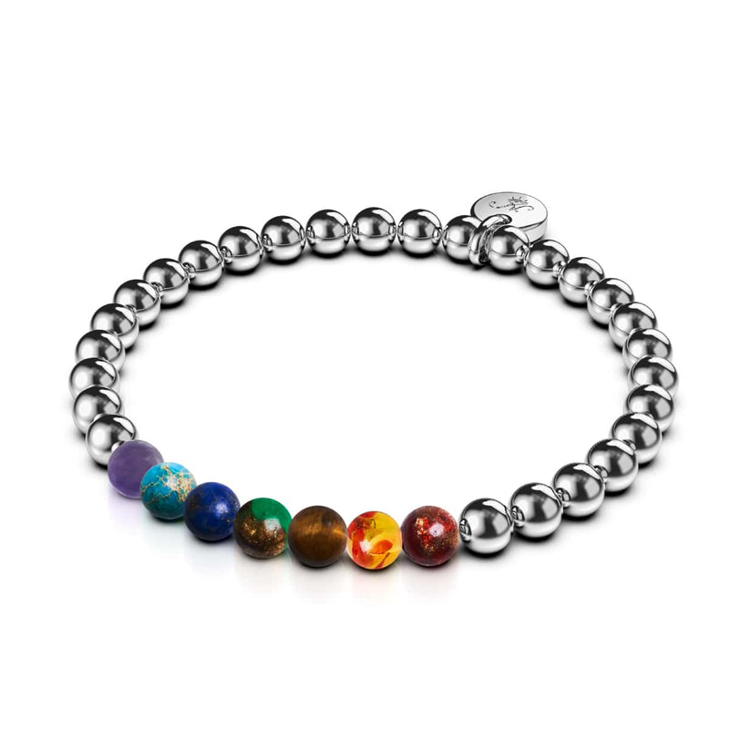 Chakra | Silber | Edelstein-Ausdrucksarmband 
