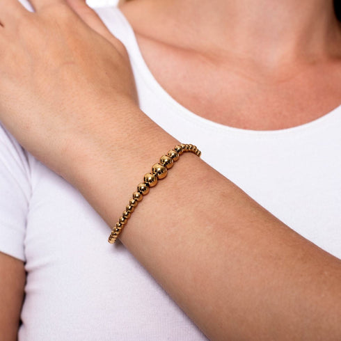 Bezaubernd | 18 Karat Gold Kaskade | Ausdrucksarmband