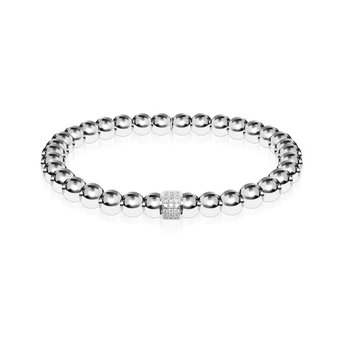 Faszinierend | Silber | Kristallpavé-Ausdrucksarmband