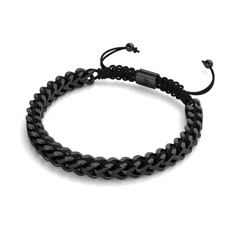 Schwarz x Rotguss | Gaia Weizenkettenarmband