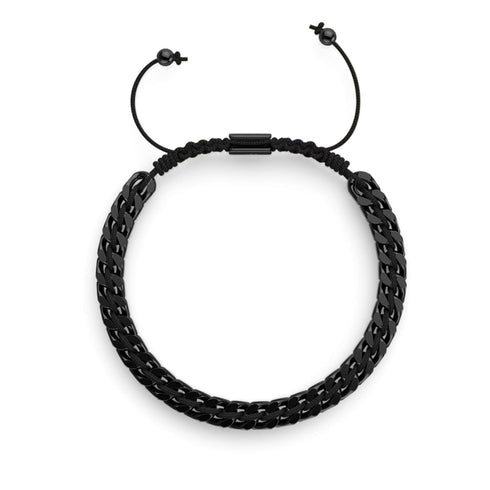 Schwarz x Rotguss | Gaia Weizenkettenarmband