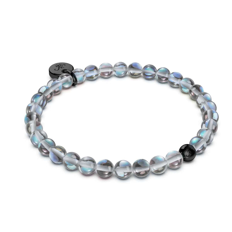 Milchstraße | 925 Sterling Silber Rotguss | Galaxie Glasperlen Armband 