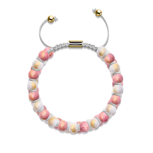 Peaches &amp; Cream | 18 Karat Gold x Jade | Vitalitätsarmband