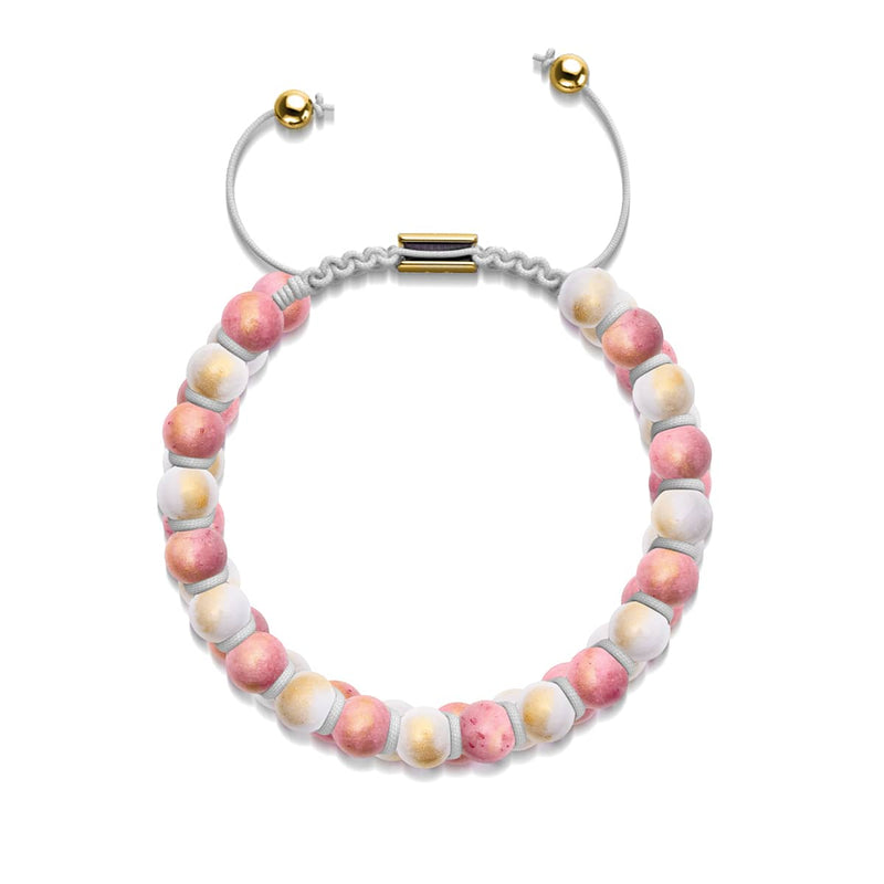 Peaches &amp; Cream | 18 Karat Gold x Jade | Vitalitätsarmband