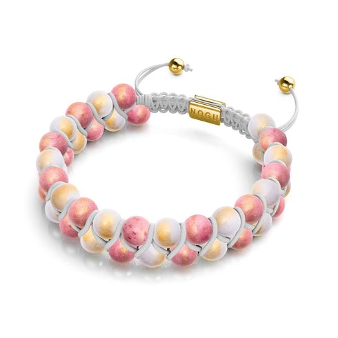 Peaches &amp; Cream | 18 Karat Gold x Jade | Vitalitätsarmband