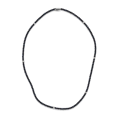 Schwarzer Achat | 925er Sterlingsilber | Edelstein-Wrap 