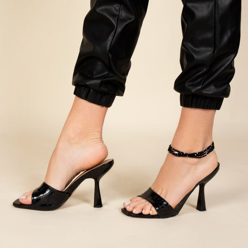 Schwarzer Achat | 925er Sterlingsilber | Edelstein-Wrap 