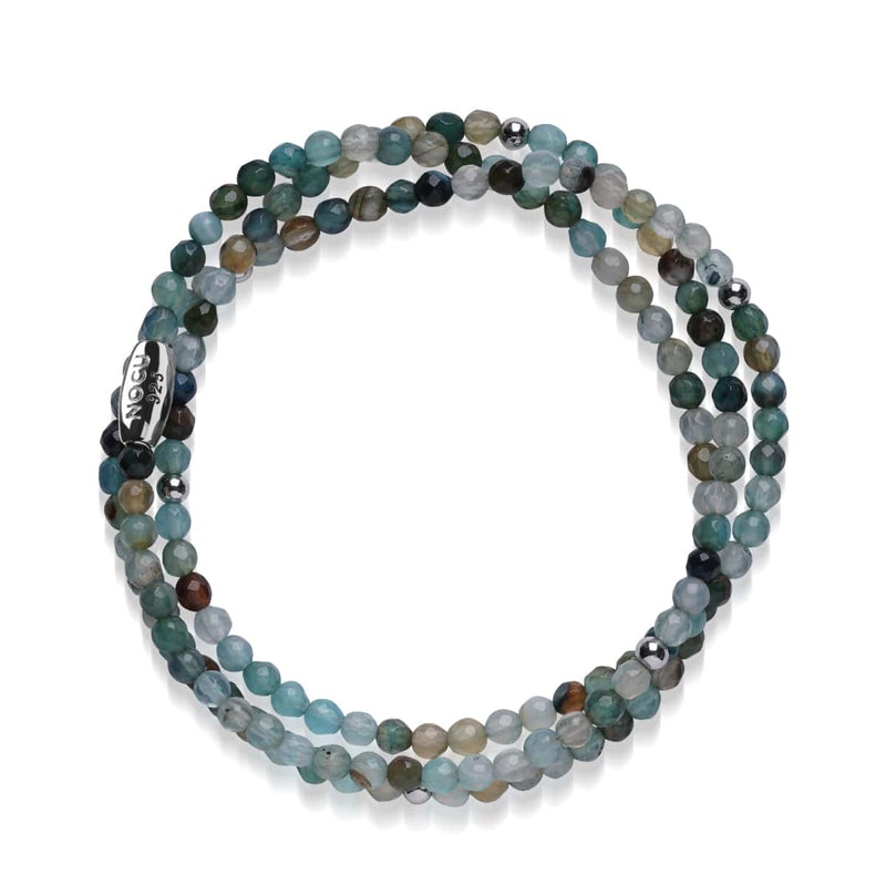 Blaue Jade | 925er Sterlingsilber | Edelstein-Wrap 