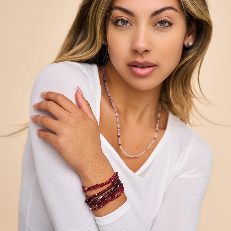Granat | 925er Sterlingsilber | Edelstein-Wrap 