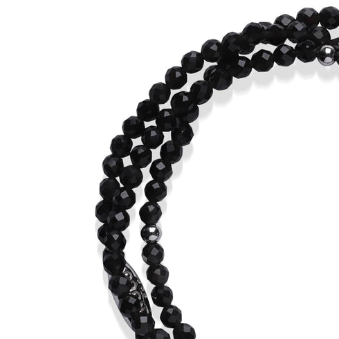 Obsidian | 925er Sterlingsilber | Edelstein-Wrap 