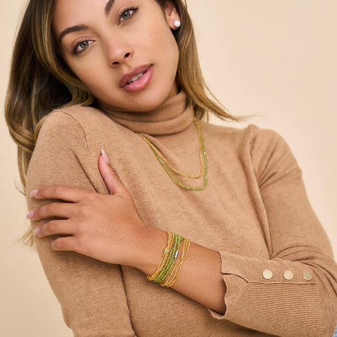 Peridot | 925er Sterlingsilber | Edelstein-Wrap 