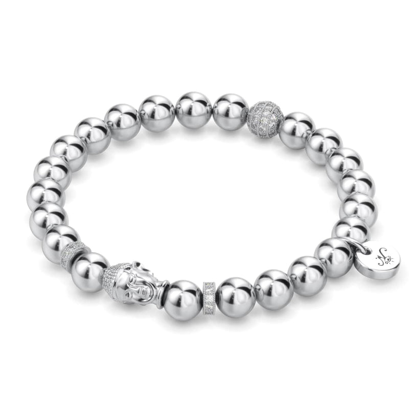 Silber | Vergoldetes Buddha-Armband
