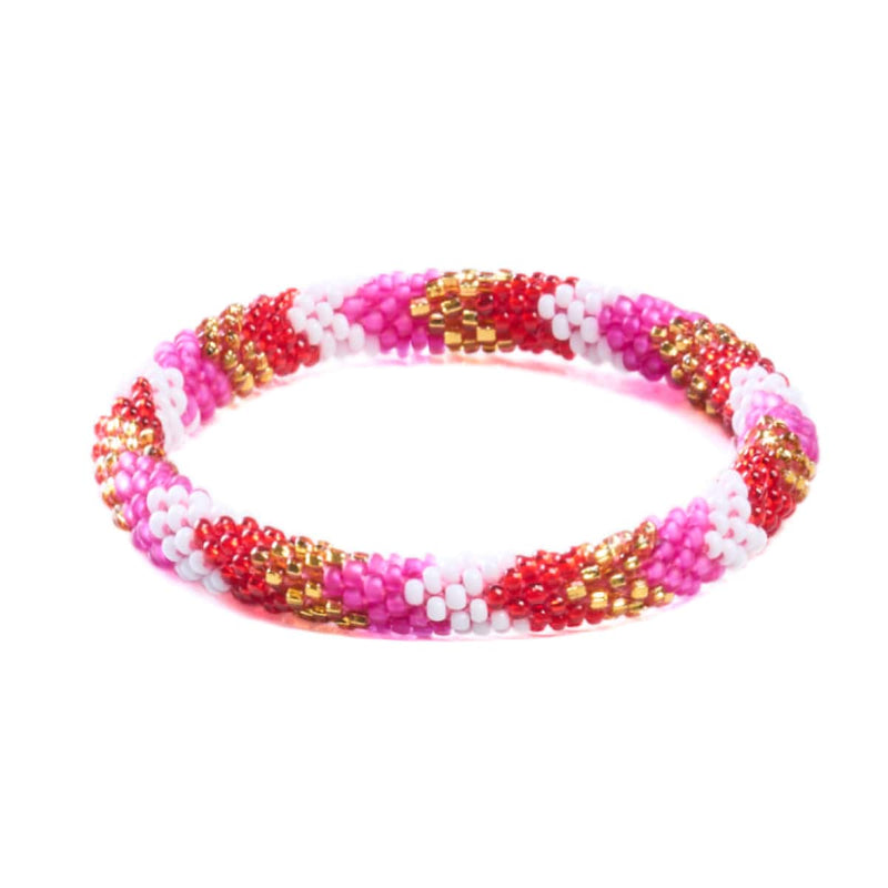 Geranie | Himalaya-Glasperlenarmband