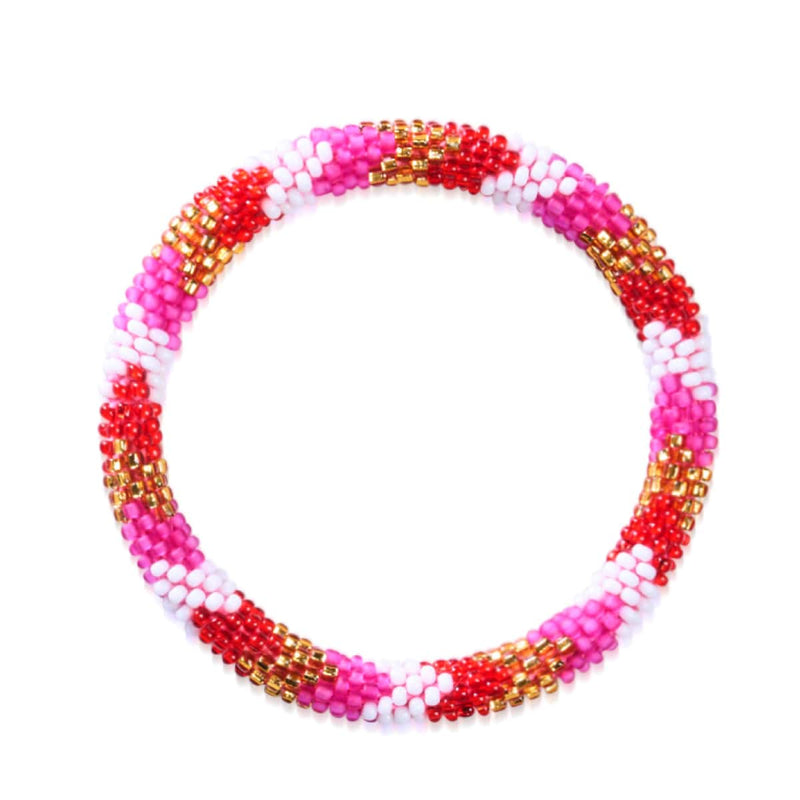 Geranie | Himalaya-Glasperlenarmband