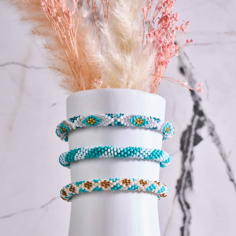 Ozeanika | Himalaya-Glasperlenarmband