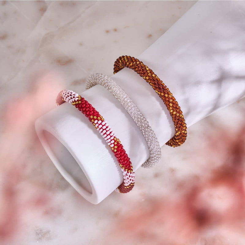 Ruby Soho | Himalaya-Glasperlenarmband