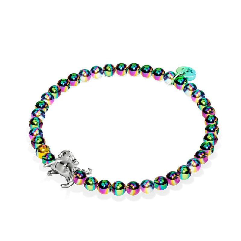 Reitsport | Einhorn Silber | Pferd Charm Armband