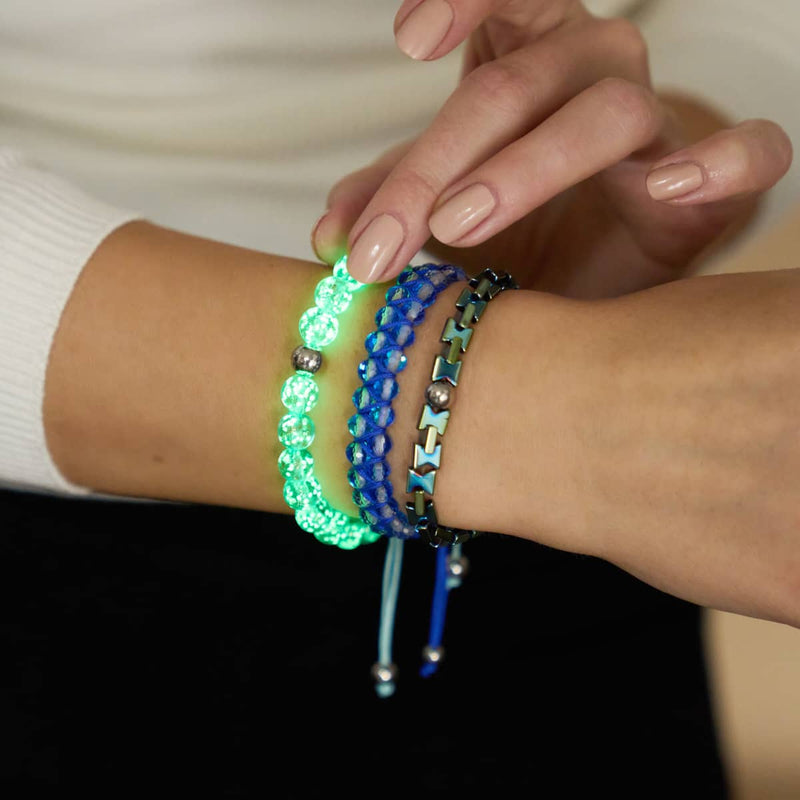 Blauer Smaragd | Sanduhr-Armband