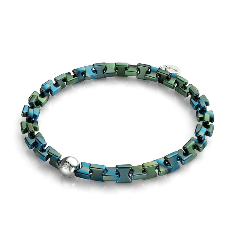 Blauer Smaragd | Sanduhr-Armband
