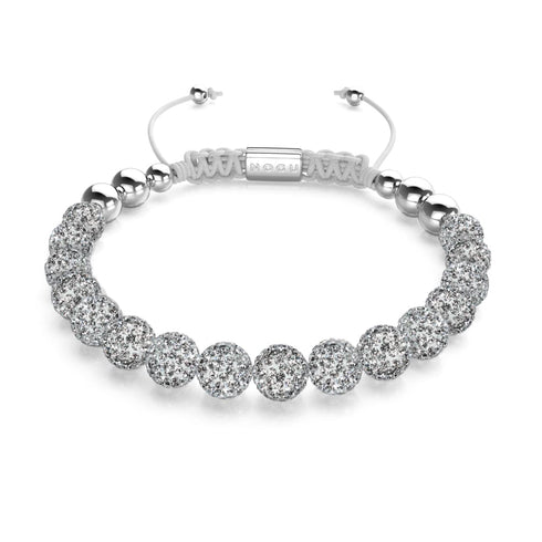 Winterweißer Kristall | Silber x Weiß | Kikiballa Armband