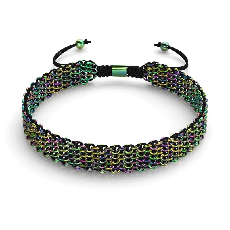 Schwarz x Einhorn Silber | Kismet Links | Deluxe Choker Halskette