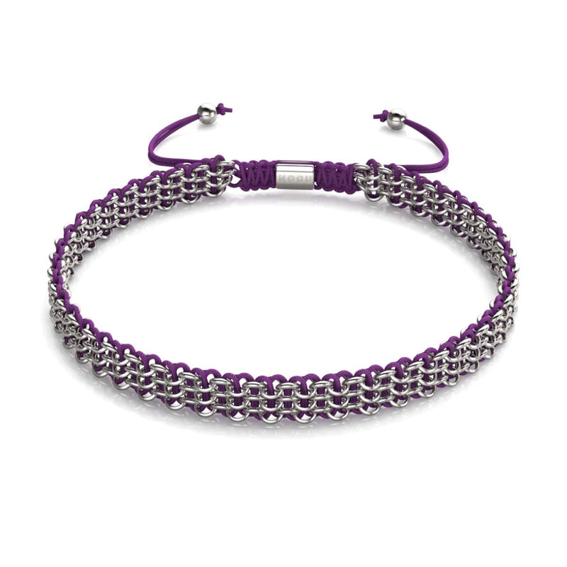 Lila x Silber | Kismet Links | Choker Halskette