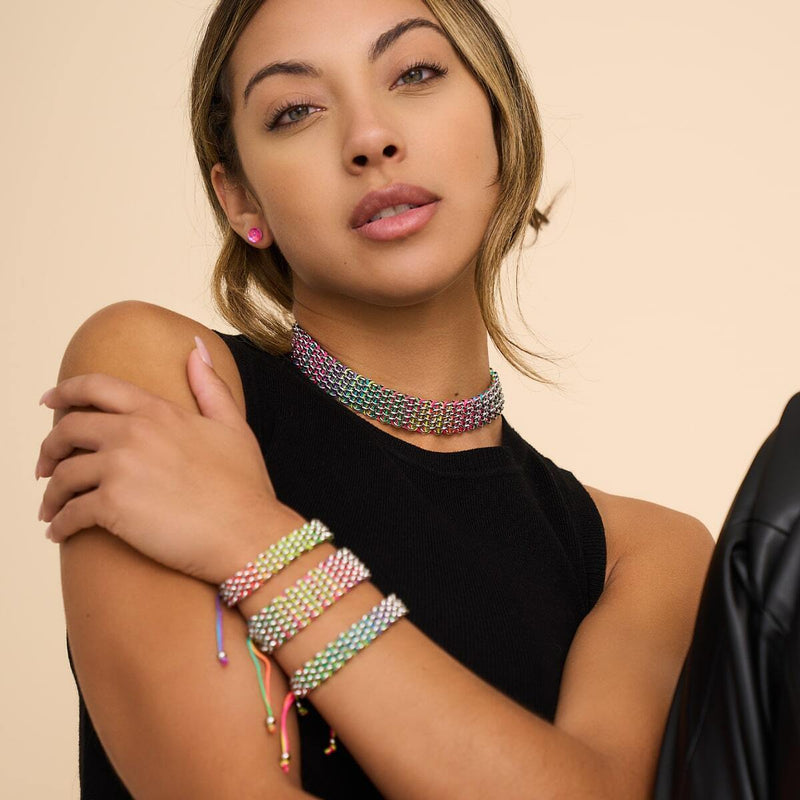 Spectrum x Silber | Kismet Links | Deluxe Choker Halskette